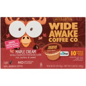 Light Roast Maple Cream 100% Arabica Coffee Single Serve Pods