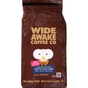 Wide Awake Coffee Co. Ground Very Bold Seattle Style Dark Coffee 32 oz