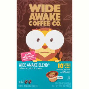 Wide Awake Coffee Co. Single Serve Pods Mild Wide Awake Blend Coffee 10 ea