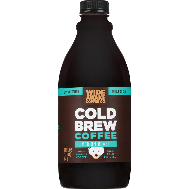 Wide Awake Coffee Co. Unsweetened Medium Roast Cold Brew Coffee 48 fl oz -  Wide Awake Coffee Co.