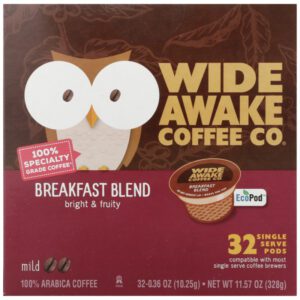 Mild Roast Breakfast Blend 100% Arabica Coffee Single Serve Pods