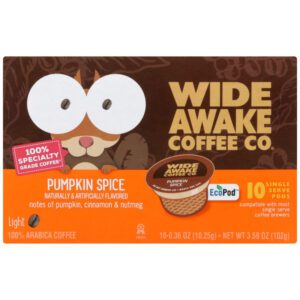 Light Roast Pumpkin Spice 100% Arabica Coffee Single Serve Pods