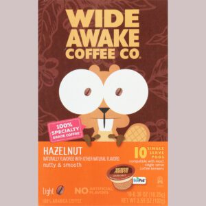 Wide Awake Coffee Co. Single Serve Pods Light Hazelnut Coffee 10 ea
