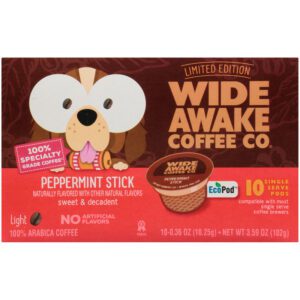 Light Roast Peppermint Stick 100% Arabica Coffee Single Serve Pods