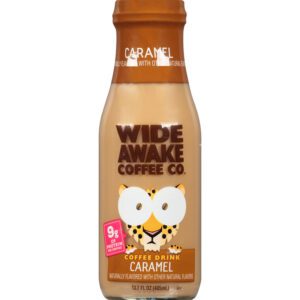 Wide Awake Coffee Co. Caramel Coffee Drink 13.7 oz Bottle