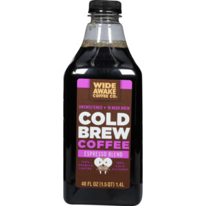 Wide Awake Coffee Co. Unsweetened Cold Brew Espresso Blend Coffee 48 fl oz