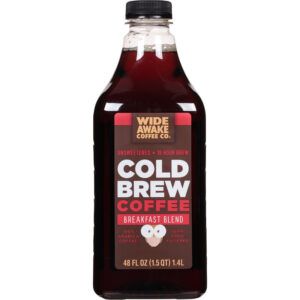 Wide Awake Coffee Co. Unsweetened Cold Brew Breakfast Blend Coffee 48 fl oz