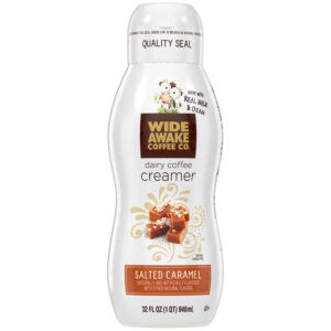 Wide Awake Coffee Co. Salted Caramel Dairy Coffee Creamer 32 fl oz