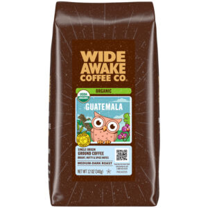 Wide Awake Coffee Co. Organic Ground Single Origin Medium-Dark Roast Guatemala Coffee 12 oz