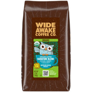 Wide Awake Coffee Co. Organic Ground Medium-Dark Roast Signature Blend Coffee 12 oz